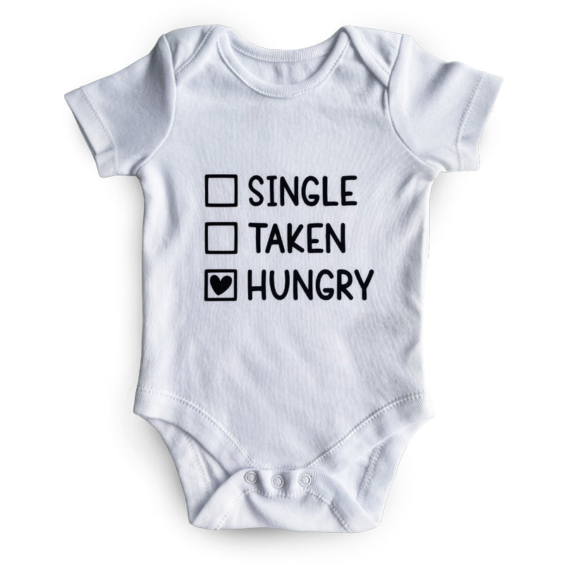 Baby Vest with Hungry Quote